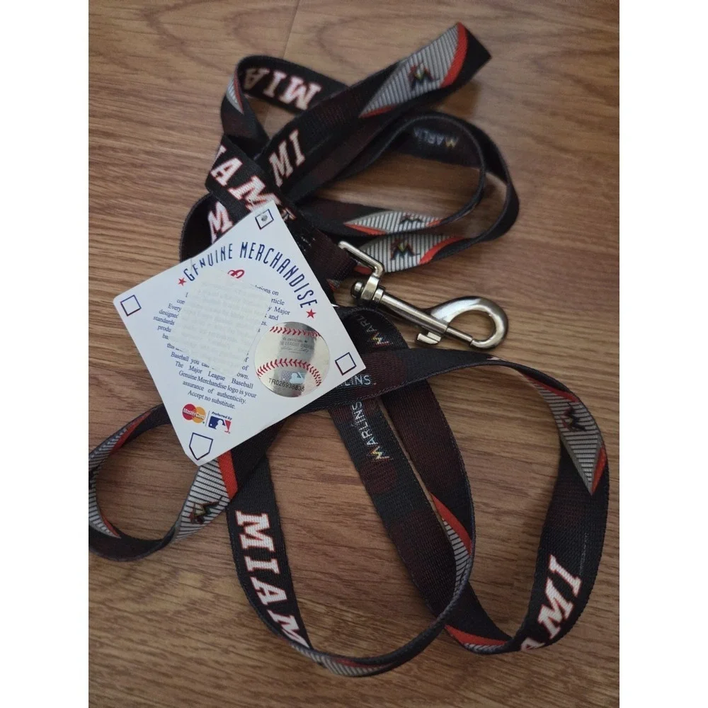 MLB Miami Marlins Pet Dog Leash NWT Baseball 75